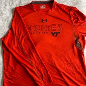 Virginia Tech Hokies UA Under Armour Loose Fit Long Sleeve T-shirt Heat Gear 3xl